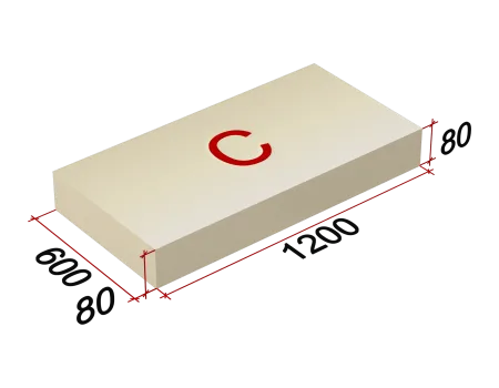 ТЕХНОНИКОЛЬ LOGICPIR Slope-3,4% (C) СХ/СХ 1200х600х80 (упак, 7 плит, 5,0400 кв.м) (064662)