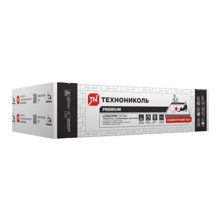ТЕХНОНИКОЛЬ LOGICPIR Пол ФЛ/ФЛ 1200х600х20 (12 плит, 8,6400 кв.м.) (056364)