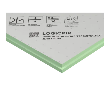 ТЕХНОНИКОЛЬ LOGICPIR Пол ФЛ/ФЛ L-1190х590х40 (6 плит, 4,2126 кв.м.) (056366) ТЕХНОНИКОЛЬ LOGICPIR Пол ФЛ/ФЛ L-1190х590х40 (6 плит, 4,2126 кв.м.) (056366)