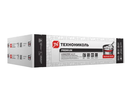ТЕХНОНИКОЛЬ LOGICPIR Баня Ф/Ф L-1190Х590Х50 (5 плит 3,5105 кв.м.) (684039)