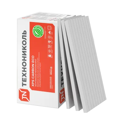 ТЕХНОНИКОЛЬ XPS CARBON ECO FAS/2 S/1 50 мм, 1180х580х50-L (8 плит, 5,48 кв.м) (580982)