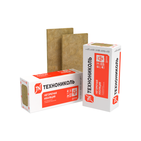 ТЕХНОНИКОЛЬ Утеплитель ТЕХНОРУФ 45 Толщина  плиты, мм; Кол-во в упаковке; Площадь, м2: 100; 3 плиты; 2,16 (012912)