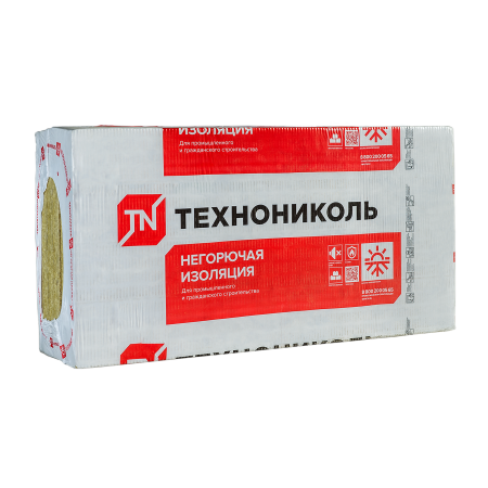 ТЕХНОНИКОЛЬ Утеплитель ТЕХНОРУФ 45 Толщина  плиты, мм; Кол-во в упаковке; Площадь, м2: 100; 3 плиты; 2,16 (012912)