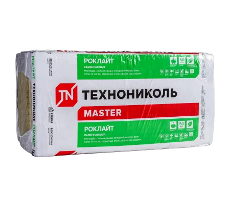ТЕХНОНИКОЛЬ Утеплитель РОКЛАЙТ, 1200х600х50 мм, (12 плит, 8,64 кв.м) (014955)