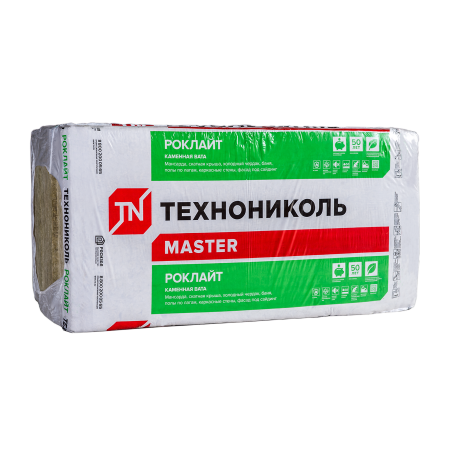 ТЕХНОНИКОЛЬ Утеплитель РОКЛАЙТ, 1200х600х50 мм, (8 плит, 5,76 кв.м) (332797)