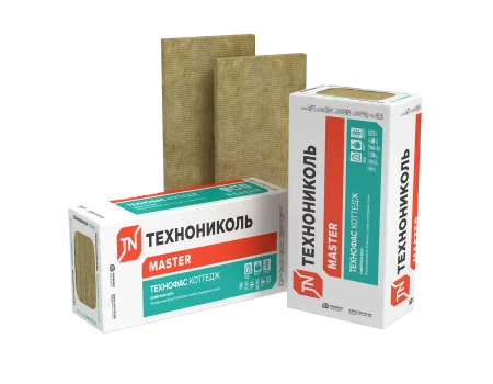 ТЕХНОНИКОЛЬ Утеплитель ТЕХНОФАС КОТТЕДЖ, 1200х600 мм Толщина  плиты, мм; Кол-во в упаковке100; 3 плиты (495006)