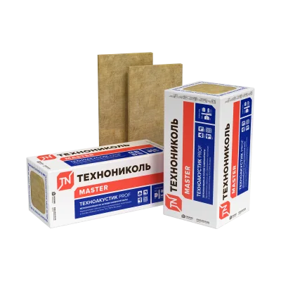 ТЕХНОНИКОЛЬ Утеплитель ТЕХНОАКУСТИК PROF 1200Х600Х50 мм (6 плиты, 4,32 кв. м) (067195)